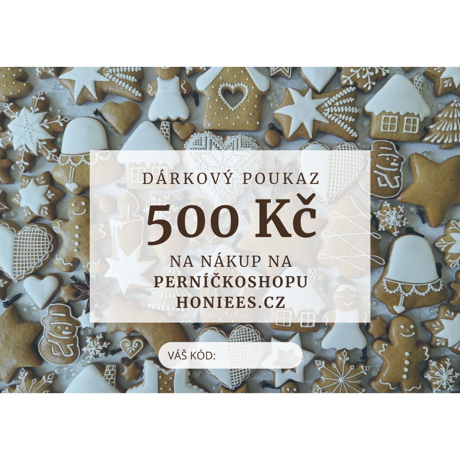 Dárkový poukaz na nákup v hodnotě 500 Kč